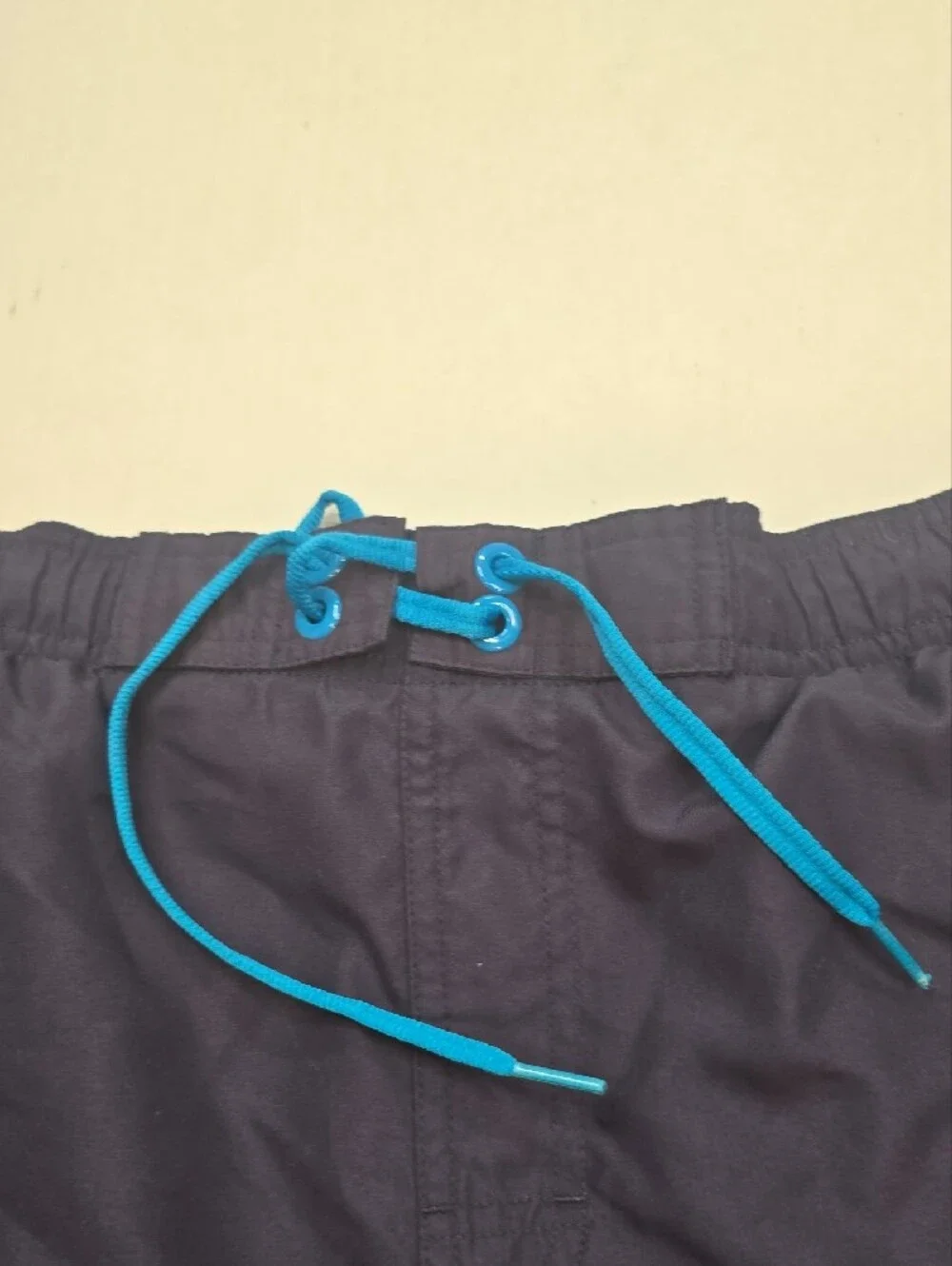 Nike Men’s Dark Blue Swim Trunks with Teal Trim